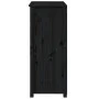 Tall solid black pine wood sideboard 83x41.5x100 cm by vidaXL, Sideboards - Ref: Foro24-823518, Price: 113,47 €, Discount: %
