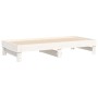 Sofá cama extraíble madera maciza de pino blanco 2x(75x190) cm de vidaXL, Camas y somieres - Ref: Foro24-823395, Precio: 173,...