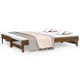 Sofá cama extraíble madera maciza de pino marrón 2x(90x200) cm de vidaXL, Camas y somieres - Ref: Foro24-823382, Precio: 127,...