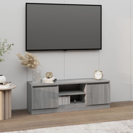 Mueble de TV con puerta gris Sonoma 102x30x36 cm de vidaXL, Muebles TV - Ref: Foro24-823356, Precio: 55,07 €, Descuento: %