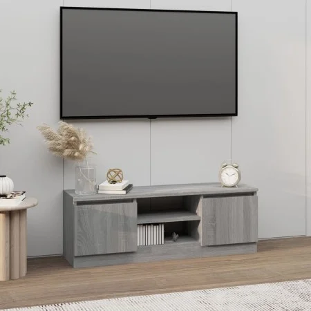 Mueble de TV con puerta gris Sonoma 102x30x36 cm de vidaXL, Muebles TV - Ref: Foro24-823356, Precio: 57,95 €, Descuento: %