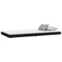 Estructura de cama madera maciza de pino negro 100x200 cm de vidaXL, Camas y somieres - Ref: Foro24-823493, Precio: 106,50 €,...