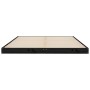 Estructura de cama doble madera maciza pino negro 135x190 cm de vidaXL, Camas y somieres - Ref: Foro24-823473, Precio: 127,20...