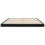 Estructura de cama doble madera maciza pino negro 135x190 cm de vidaXL, Camas y somieres - Ref: Foro24-823473, Precio: 125,51...