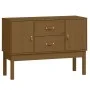 Aparador madera maciza de pino marrón miel 110x40x78 cm de vidaXL, Aparadores - Ref: Foro24-823527, Precio: 106,64 €, Descuen...
