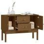 Aparador madera maciza de pino marrón miel 110x40x78 cm de vidaXL, Aparadores - Ref: Foro24-823527, Precio: 106,64 €, Descuen...
