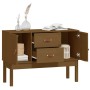 Aparador madera maciza de pino marrón miel 110x40x78 cm de vidaXL, Aparadores - Ref: Foro24-823527, Precio: 106,64 €, Descuen...
