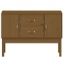 Aparador madera maciza de pino marrón miel 110x40x78 cm de vidaXL, Aparadores - Ref: Foro24-823527, Precio: 106,64 €, Descuen...