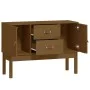 Aparador madera maciza de pino marrón miel 110x40x78 cm de vidaXL, Aparadores - Ref: Foro24-823527, Precio: 106,64 €, Descuen...