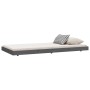 Estructura de cama madera maciza de pino gris 75x190 cm de vidaXL, Camas y somieres - Ref: Foro24-823511, Precio: 89,65 €, De...