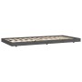 Estructura de cama madera maciza de pino gris 75x190 cm de vidaXL, Camas y somieres - Ref: Foro24-823511, Precio: 89,65 €, De...