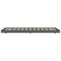 Estructura de cama madera maciza de pino gris 75x190 cm de vidaXL, Camas y somieres - Ref: Foro24-823511, Precio: 89,65 €, De...