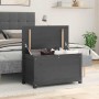 Caja de almacenaje madera maciza de pino gris 80x40x45,5 cm en Armarios y almacenamiento | Comprar online en Foru.es