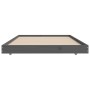 Estructura de cama madera maciza de pino gris 75x190 cm de vidaXL, Camas y somieres - Ref: Foro24-823511, Precio: 89,65 €, De...
