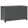 Caja de almacenaje madera maciza de pino gris 80x40x45,5 cm en Armarios y almacenamiento | Comprar online en Foru.es