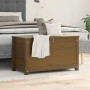 Caja de almacenaje madera maciza pino marrón miel 80x40x45,5 cm en Armarios y almacenamiento | Comprar online en Foru.es