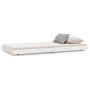 Estructura de cama madera maciza de pino blanco 75x190 cm de vidaXL, Camas y somieres - Ref: Foro24-823510, Precio: 74,19 €, ...