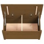 Caja de almacenaje madera maciza pino marrón miel 80x40x45,5 cm en Armarios y almacenamiento | Comprar online en Foru.es
