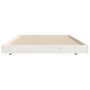 Estructura de cama madera maciza de pino blanco 75x190 cm de vidaXL, Camas y somieres - Ref: Foro24-823510, Precio: 74,19 €, ...