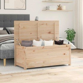 Caja de almacenamiento madera maciza de pino 110x50x45,5 cm en Armarios y almacenamiento | Comprar online en Foru.es