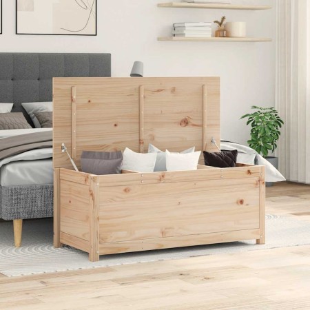 Caja de almacenamiento madera maciza de pino 110x50x45,5 cm en Armarios y almacenamiento | Comprar online en Foru.es
