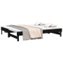 Sofá cama extraíble madera maciza de pino negro 2x(80x200) cm de vidaXL, Camas y somieres - Ref: Foro24-823388, Precio: 176,0...