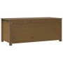 Caja almacenaje madera maciza pino marrón miel 110x50x45,5 cm en Armarios y almacenamiento | Comprar online en Foru.es
