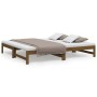 Sofá cama extraíble madera maciza pino marrón miel 2x(90x190)cm de vidaXL, Camas y somieres - Ref: Foro24-823417, Precio: 146...