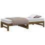 Sofá cama extraíble madera maciza pino marrón miel 2x(90x190)cm de vidaXL, Camas y somieres - Ref: Foro24-823417, Precio: 146...