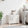 Caja de almacenaje madera maciza de pino blanco 60x32x45,5 cm en Armarios y almacenamiento | Comprar online en Foru.es