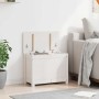 Caja de almacenaje madera maciza de pino blanco 60x32x45,5 cm en Armarios y almacenamiento | Comprar online en Foru.es