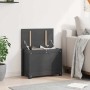 Caja de almacenaje madera maciza de pino gris 60x32x45,5 cm en Armarios y almacenamiento | Comprar online en Foru.es