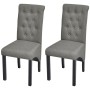 Sillas de comedor 2 unidades tela gris claro de vidaXL, Sillas de comedor - Ref: Foro24-242222, Precio: 201,43 €, Descuento: %