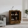Aparador alto madera maciza de pino marrón miel 83x41,5x100 cm de vidaXL, Aparadores - Ref: Foro24-823517, Precio: 161,26 €, ...