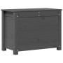 Caja de almacenaje madera maciza de pino gris 60x32x45,5 cm en Armarios y almacenamiento | Comprar online en Foru.es