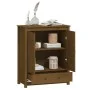 Aparador alto madera maciza de pino marrón miel 83x41,5x100 cm de vidaXL, Aparadores - Ref: Foro24-823517, Precio: 161,26 €, ...