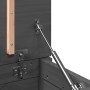 Caja de almacenaje madera maciza de pino gris 60x32x45,5 cm en Armarios y almacenamiento | Comprar online en Foru.es