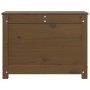 Caja de almacenaje madera maciza pino marrón miel 60x32x45,5 cm en Armarios y almacenamiento | Comprar online en Foru.es