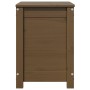 Caja de almacenaje madera maciza pino marrón miel 60x32x45,5 cm en Armarios y almacenamiento | Comprar online en Foru.es