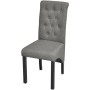 Sillas de comedor 2 unidades tela gris claro de vidaXL, Sillas de comedor - Ref: Foro24-242222, Precio: 201,43 €, Descuento: %