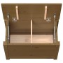 Caja de almacenaje madera maciza pino marrón miel 60x32x45,5 cm en Armarios y almacenamiento | Comprar online en Foru.es