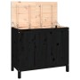 Baúl para la colada madera maciza de pino negro 88,5x44x76 cm de vidaXL, Cestas para ropa - Ref: Foro24-823583, Precio: 109,9...