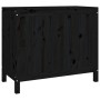 Baúl para la colada madera maciza de pino negro 88,5x44x76 cm de vidaXL, Cestas para ropa - Ref: Foro24-823583, Precio: 109,9...