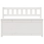 Banco de madera maciza de pino blanco 110x41x76,5 cm en Bancos | Comprar online en Foru.es