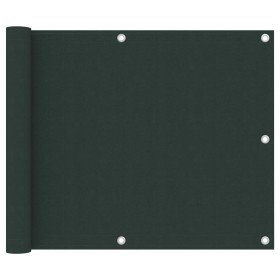 Toldo para balcón tela oxford verde oscuro 75x500 cm en Sombrillas | Comprar online en Foru.es