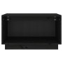 Mueble de TV de madera maciza de pino negro 60x35x35 cm de vidaXL, Muebles TV - Ref: Foro24-813828, Precio: 35,74 €, Descuent...