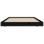 Estructura de cama madera maciza de pino negro 75x190 cm de vidaXL, Camas y somieres - Ref: Foro24-823513, Precio: 87,20 €, D...
