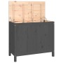Baúl para la colada madera maciza de pino gris 88,5x44x76 cm de vidaXL, Cestas para ropa - Ref: Foro24-823581, Precio: 110,96...