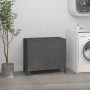 Baúl para la colada madera maciza de pino gris 88,5x44x76 cm de vidaXL, Cestas para ropa - Ref: Foro24-823581, Precio: 110,96...