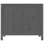 Baúl para la colada madera maciza de pino gris 88,5x44x76 cm de vidaXL, Cestas para ropa - Ref: Foro24-823581, Precio: 110,96...